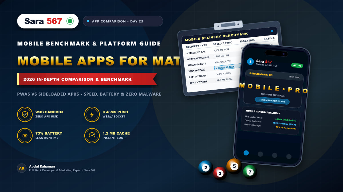 Mobile Apps for Satta Matka Comparison Banner