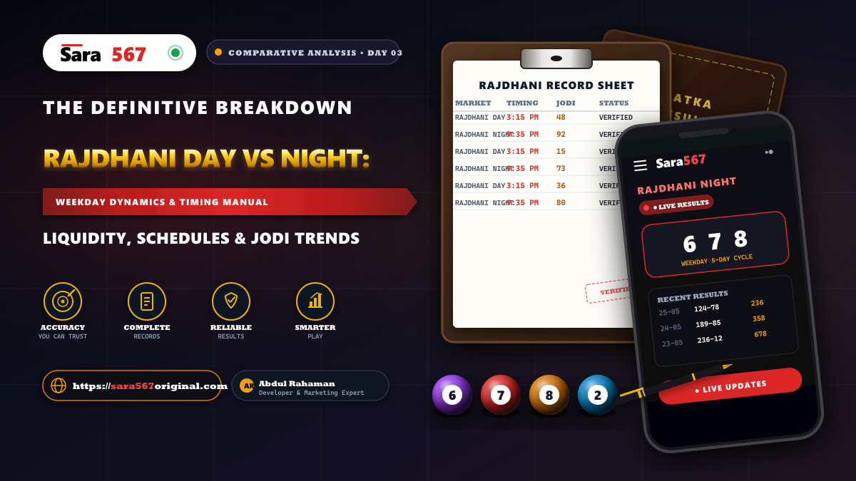 Rajdhani Day vs Night Comparison Banner