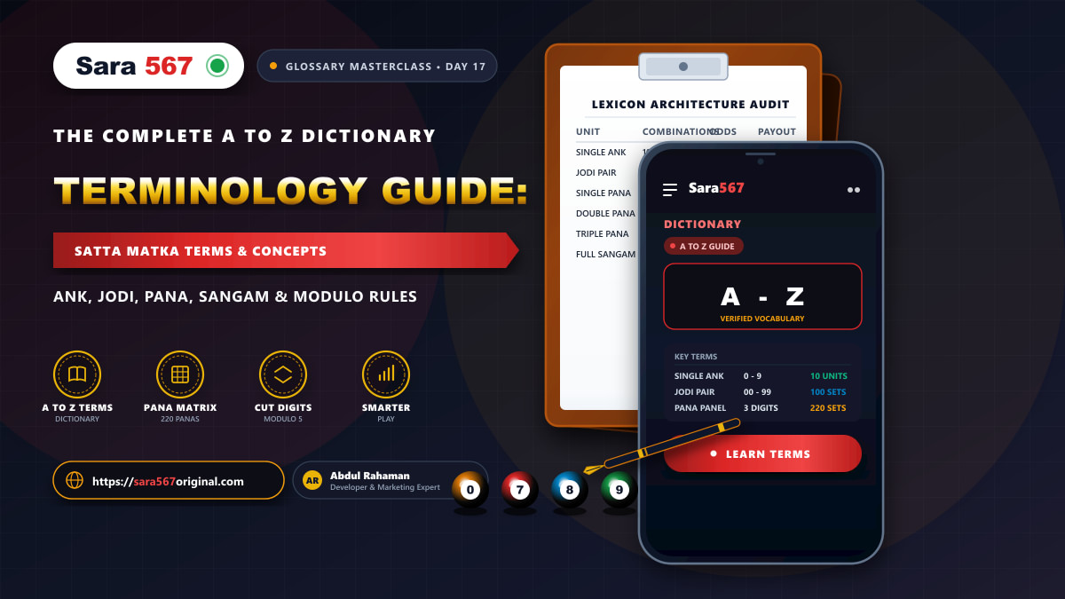 Satta Matka Terminology Guide Banner